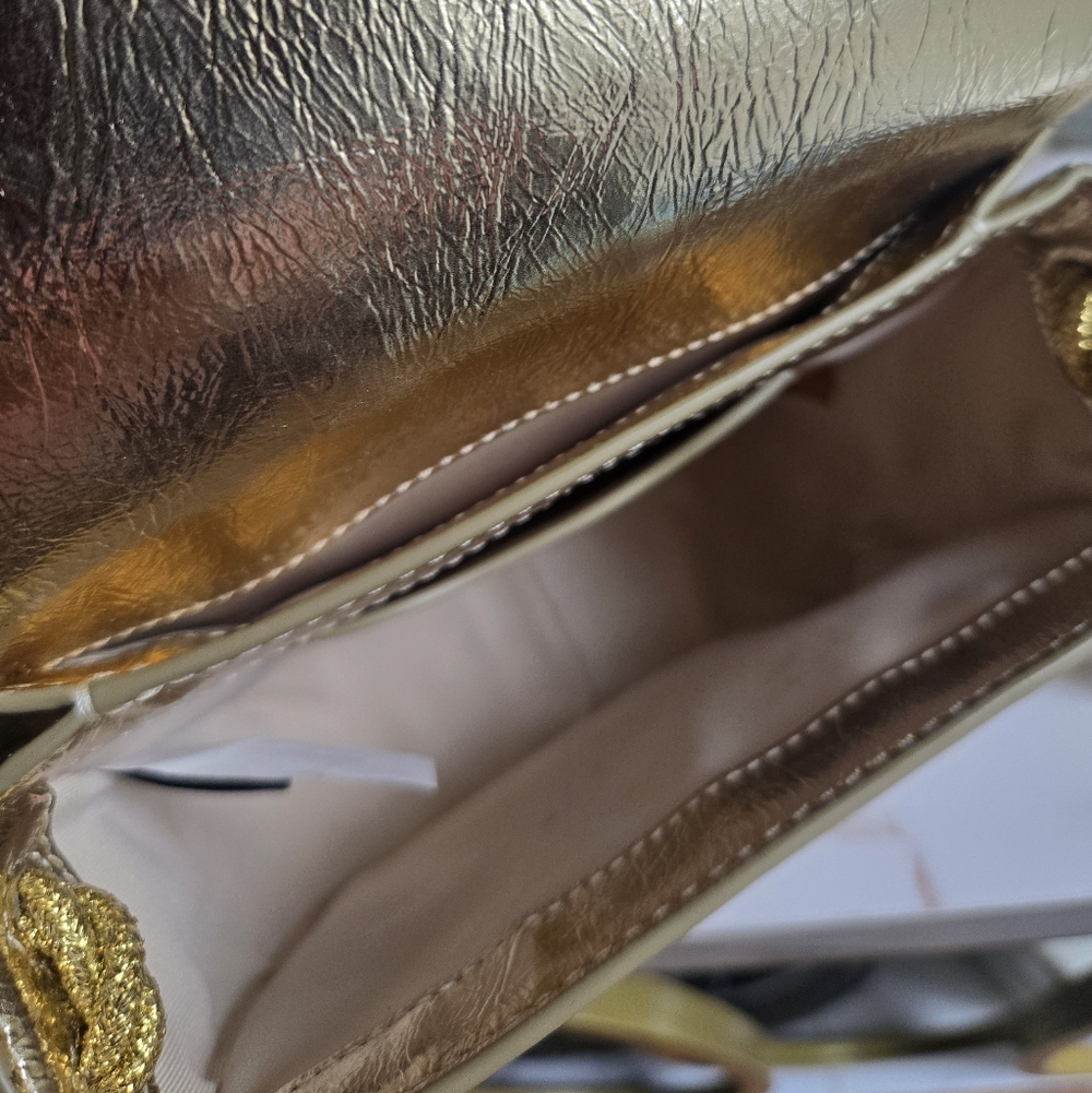 EUC Marc Jacobs J-Link Mini Metallic Gold Crossbody Shoulder Mini Bag - Picture 9 of 11